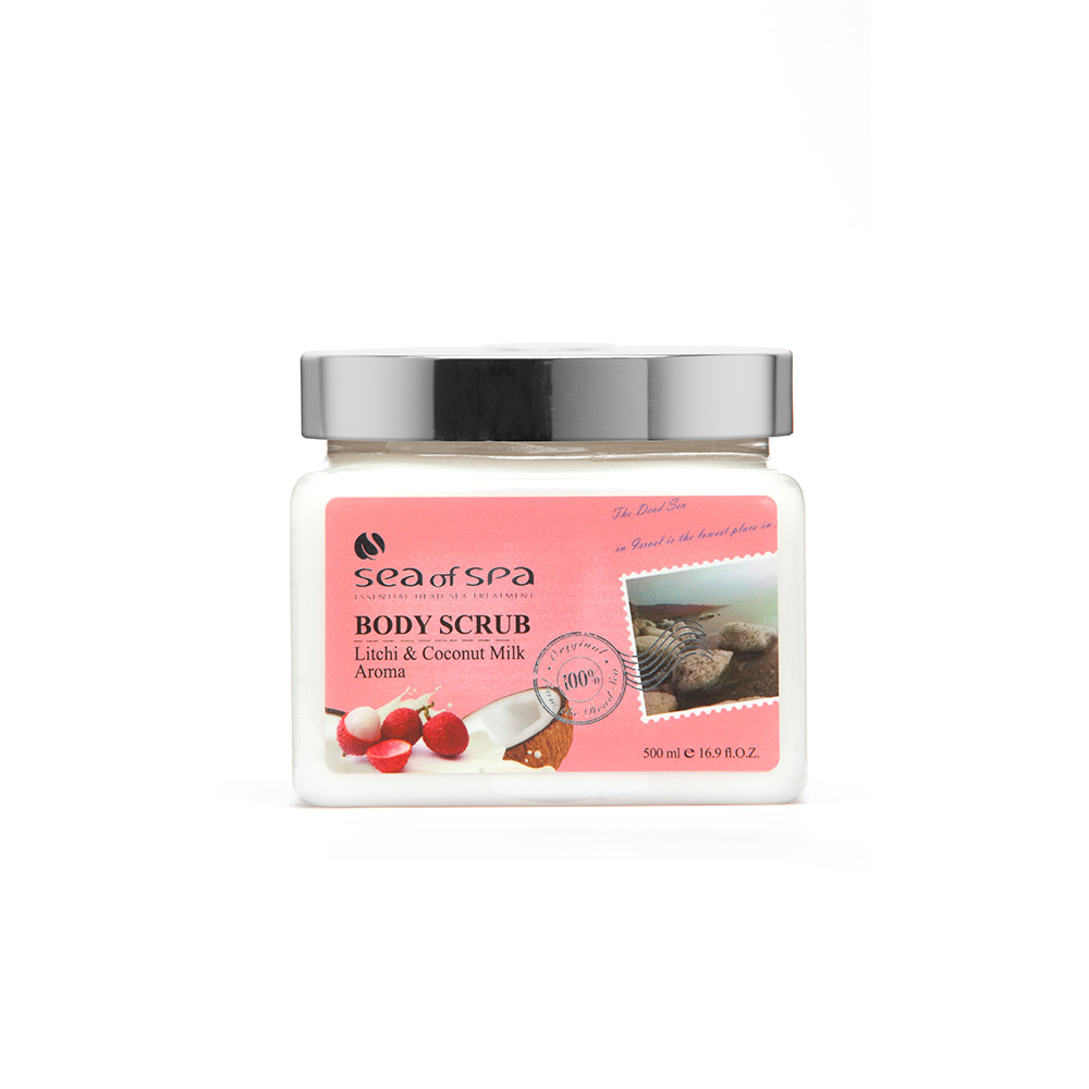 Dead-Sea Sea of Spa Body Scrub Litchi & Coconut Aroma